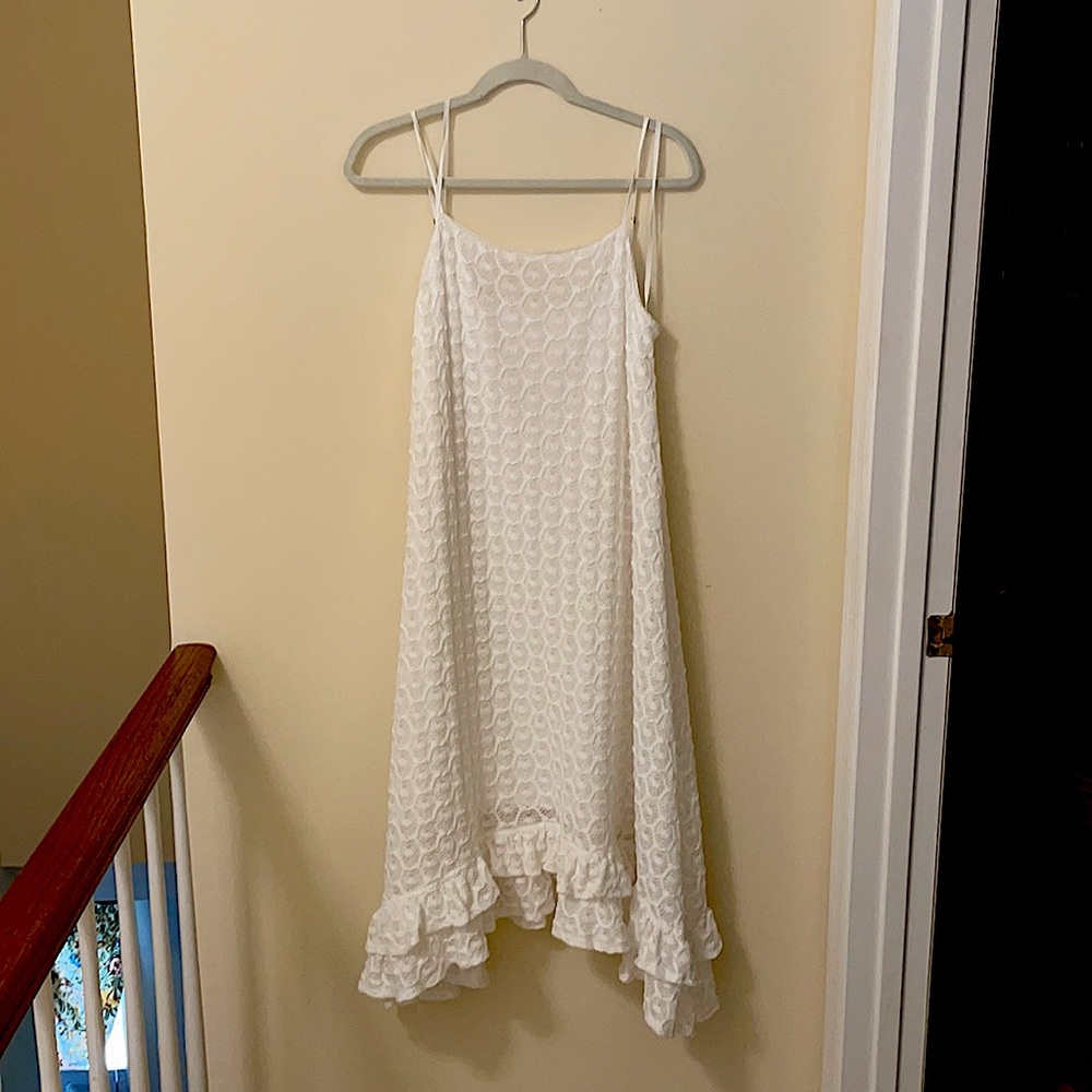 Anthropologie White Dress Size Small